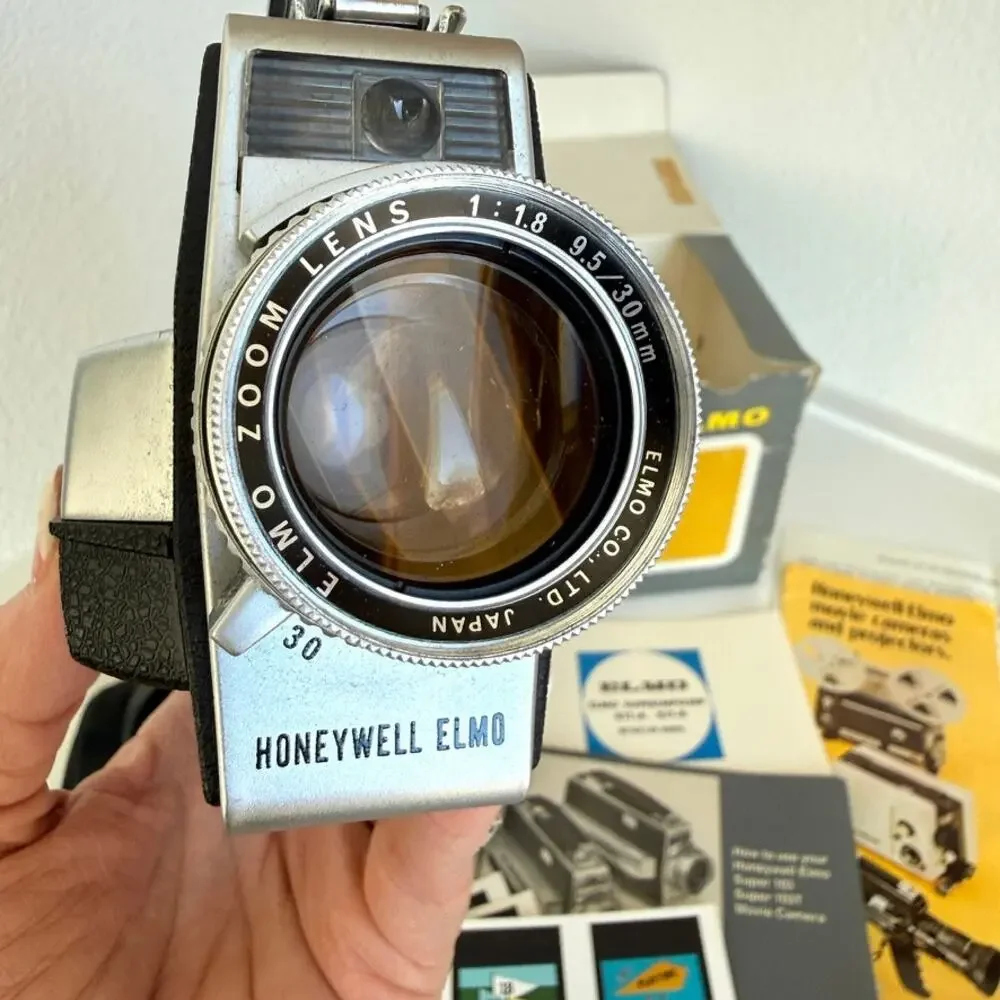 Honeywell Elmo Super 103T 8mm Movie Camera Japan Boxed Kit‎ Vintage Retro
